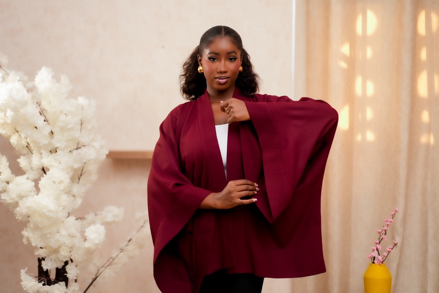 African Samourai — Kimono Bordeaux