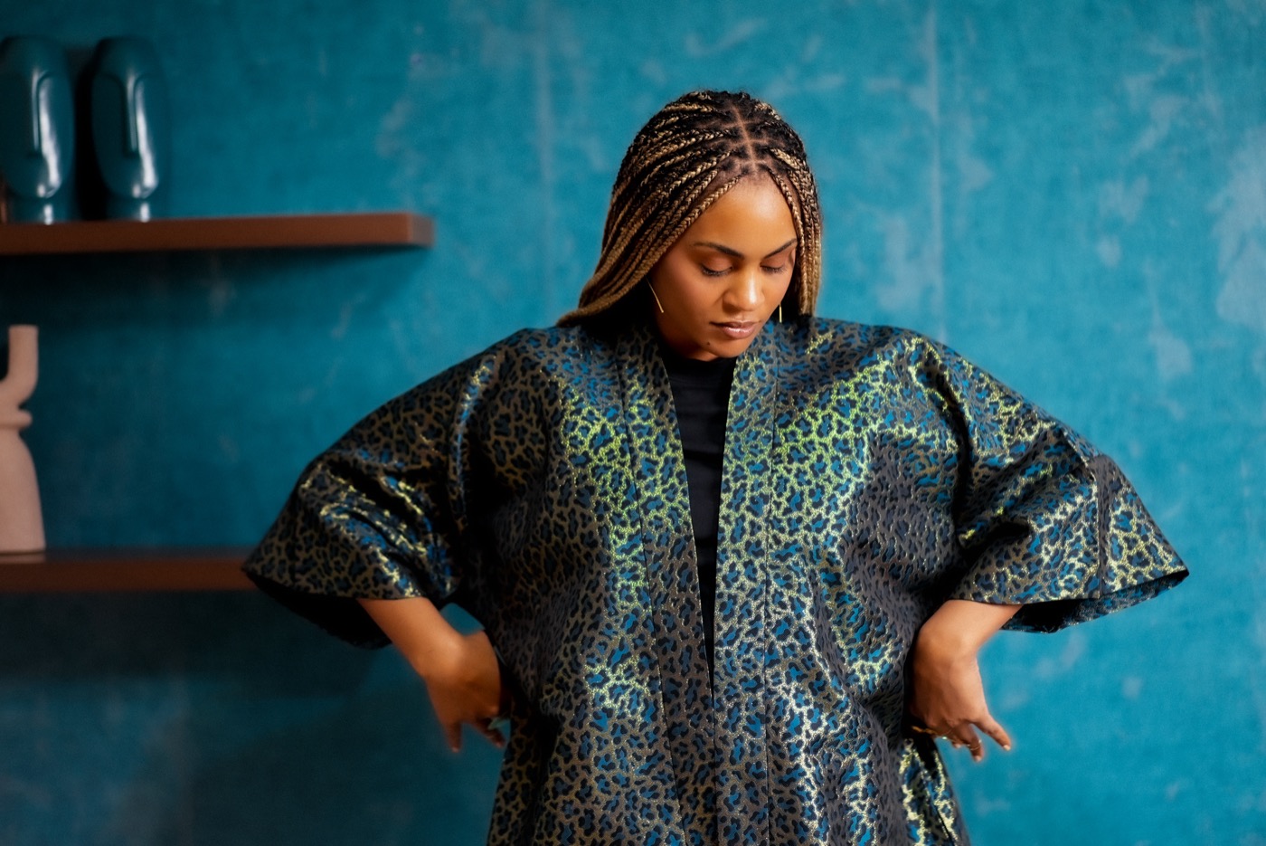 Kimono Jacquard Léopard — African Samourai